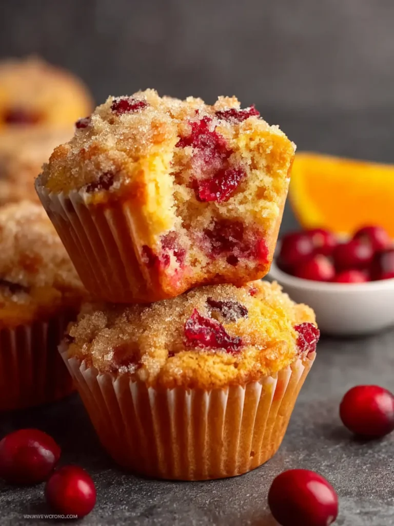 Cranberry Orange Muffins First Image