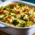 Chicken Broccoli Curry Casserole with Cauliflower Rice First Image