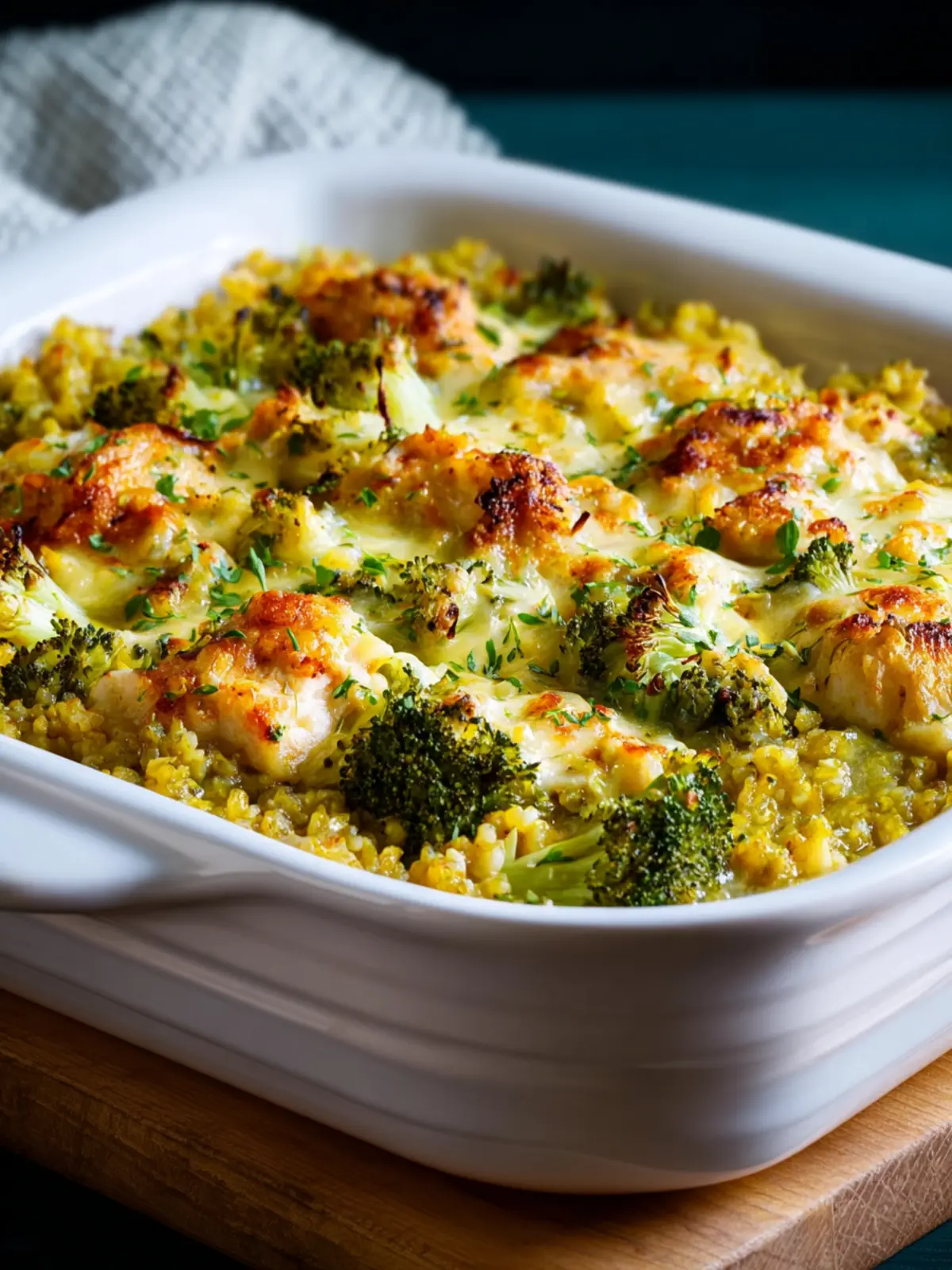 Chicken Broccoli Curry Casserole with Cauliflower Rice First Image