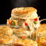 Easy Chicken Pot Pie Casserole With Biscuits First Image