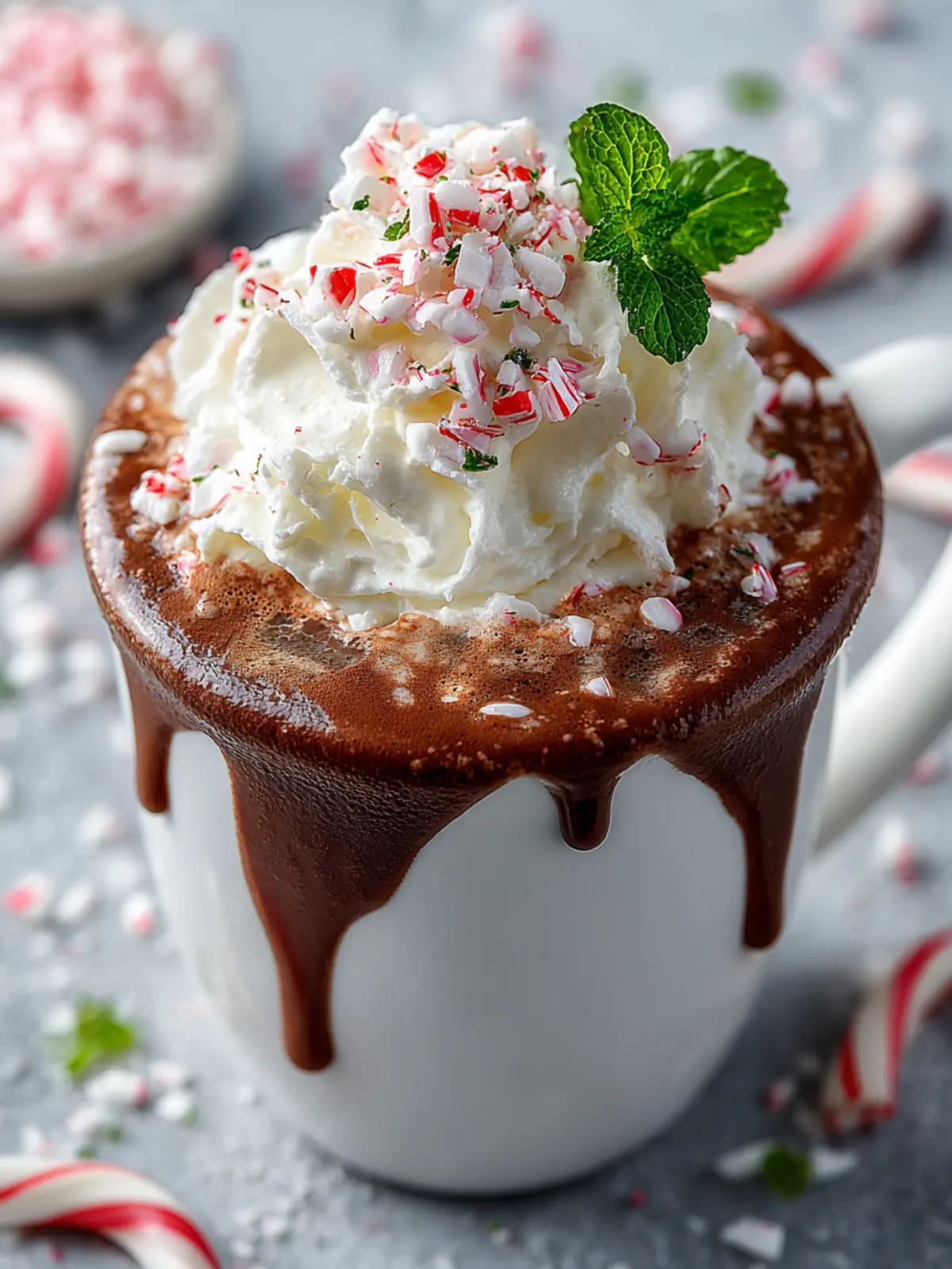 Peppermint Hot Chocolate Recipe First Image