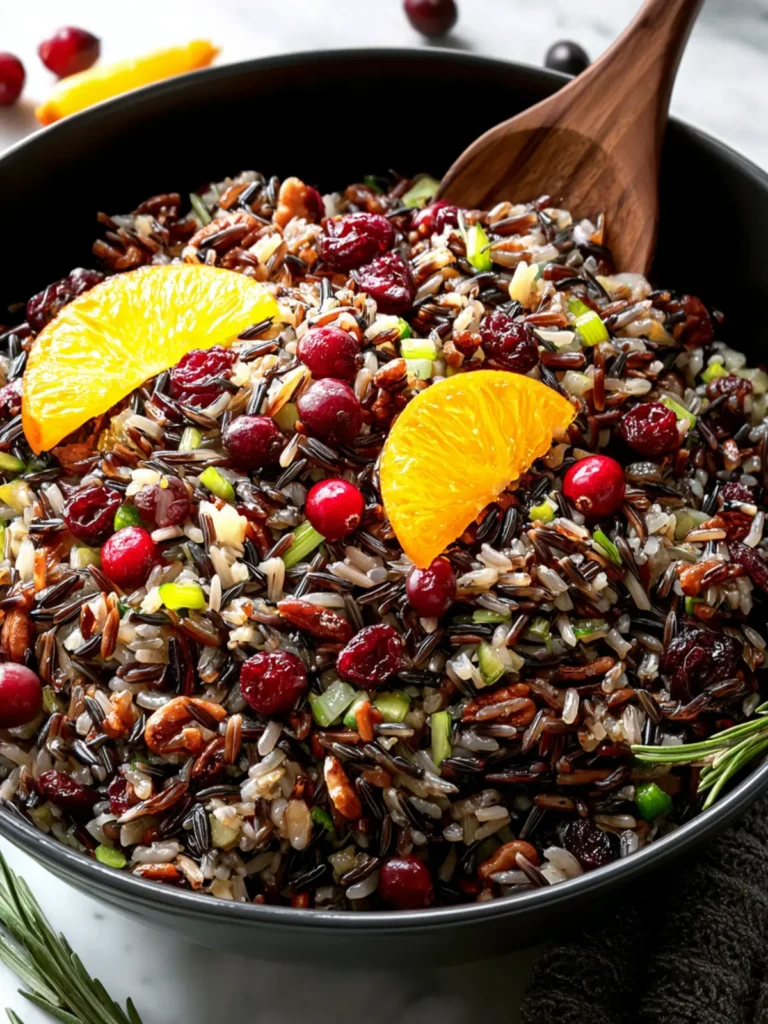 Flavorful Wild Rice with Cranberries & Orange Zest Recipe First Image