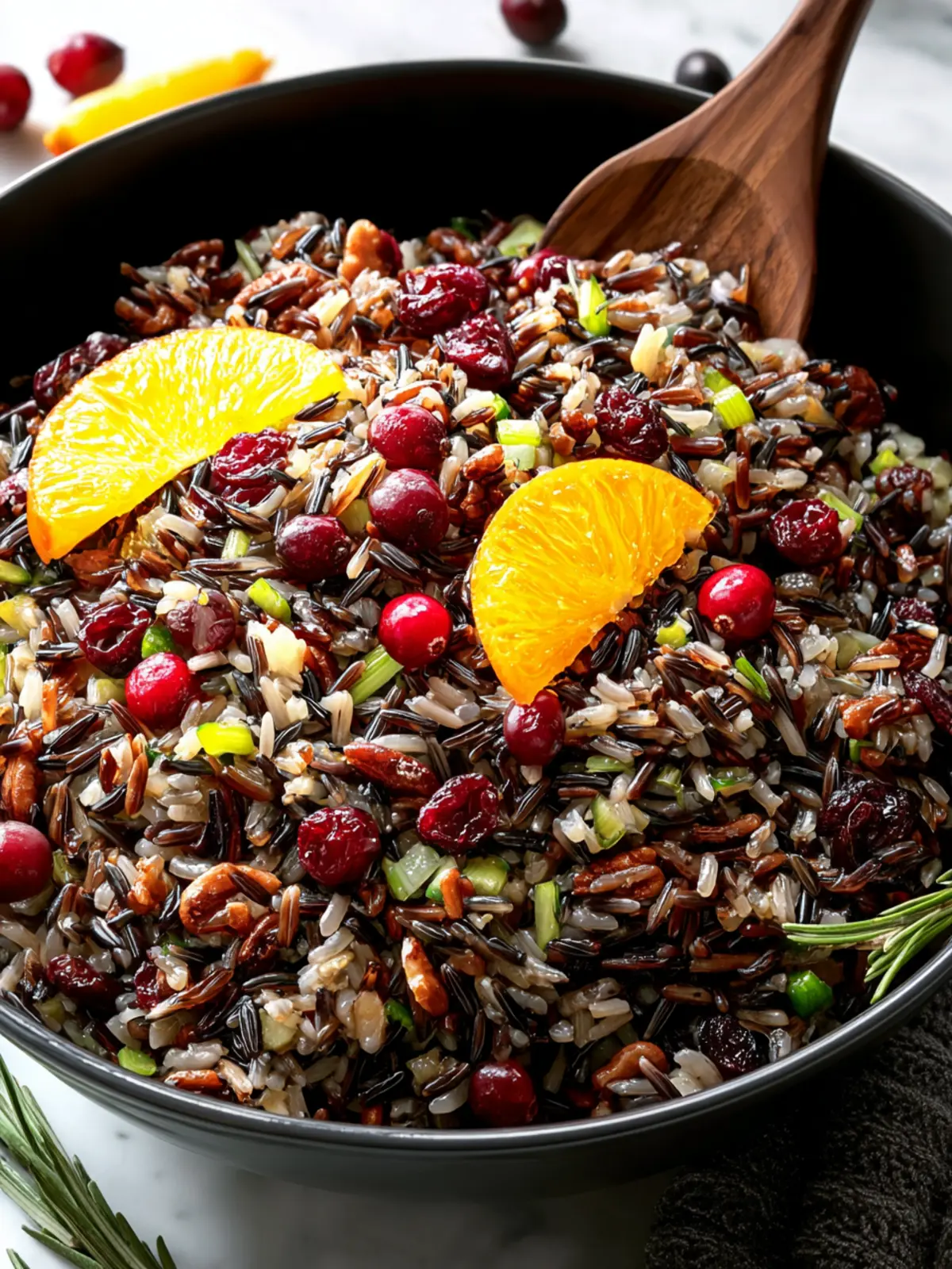 Flavorful Wild Rice with Cranberries & Orange Zest Recipe First Image