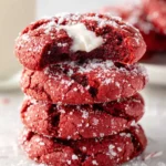 Red Velvet Crinkle Cookies First Image