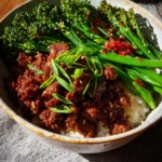 Gochujang Beef and Broccolini Bowls First Image