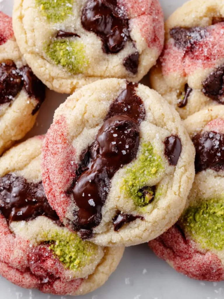 Spumoni Cookies (Cherry, Pistachio, Chocolate) First Image