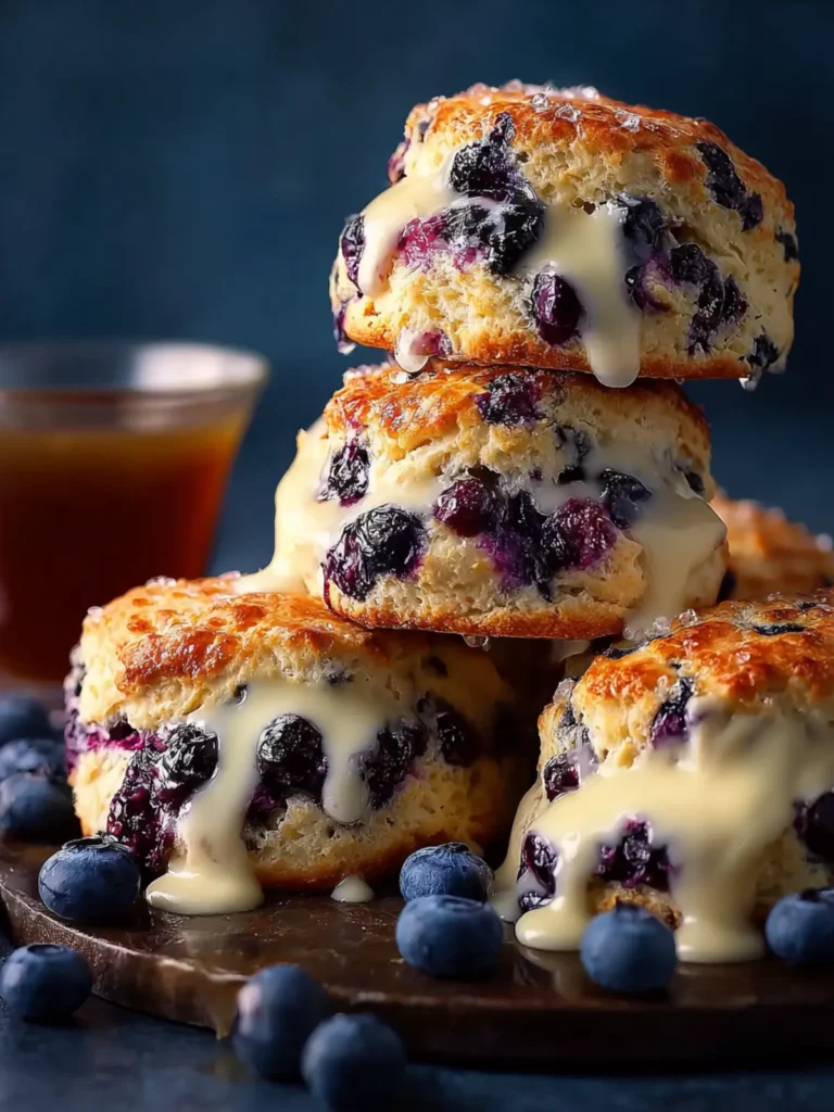 Buttery Blueberry Cream Scones First Image