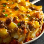 Cheesy Beef & Frozen Potato Casserole First Image