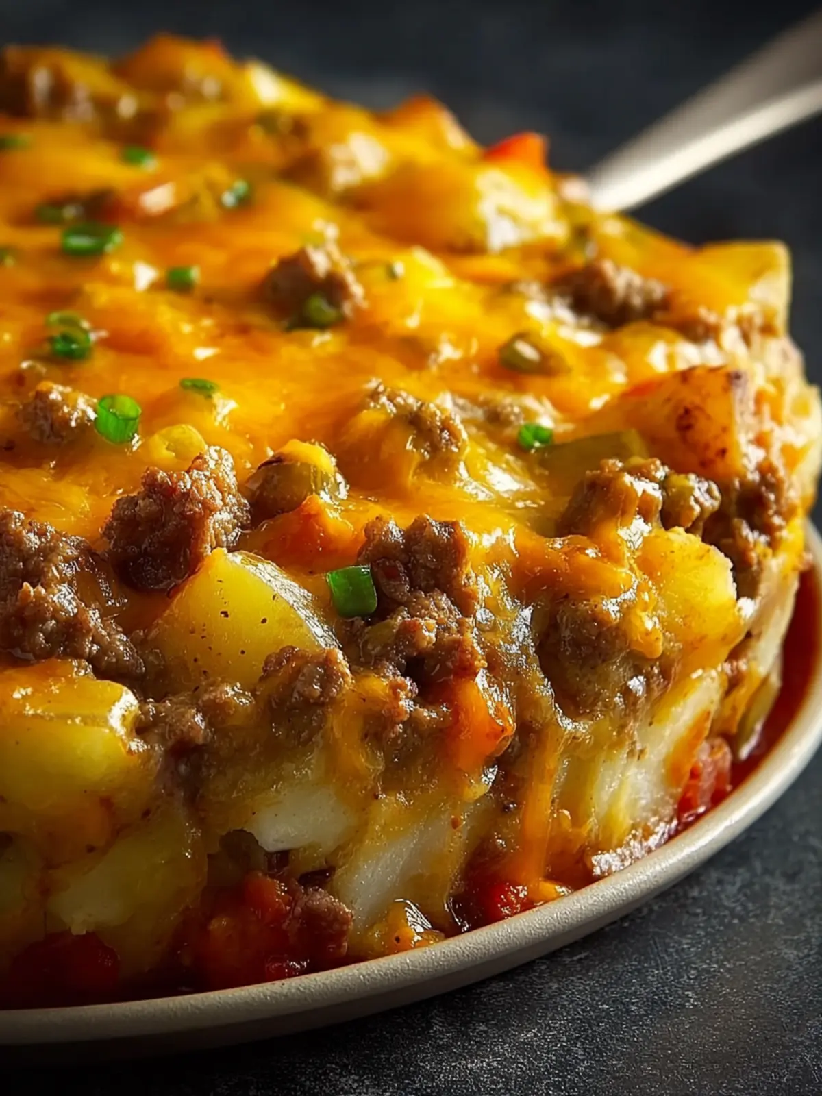 Cheesy Beef & Frozen Potato Casserole First Image