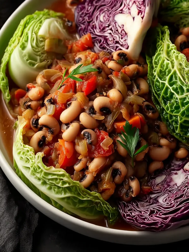 Comforting Black Eyed Peas And Cabbage First Image