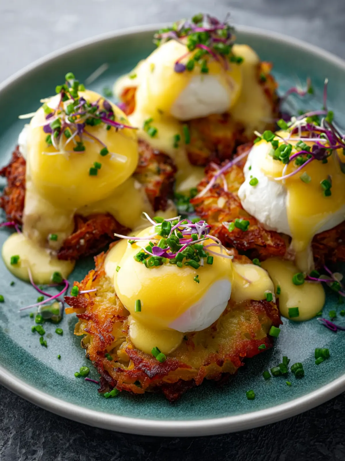 Easy Latke Eggs Benedict: A Unique Twist on Breakfast! First Image