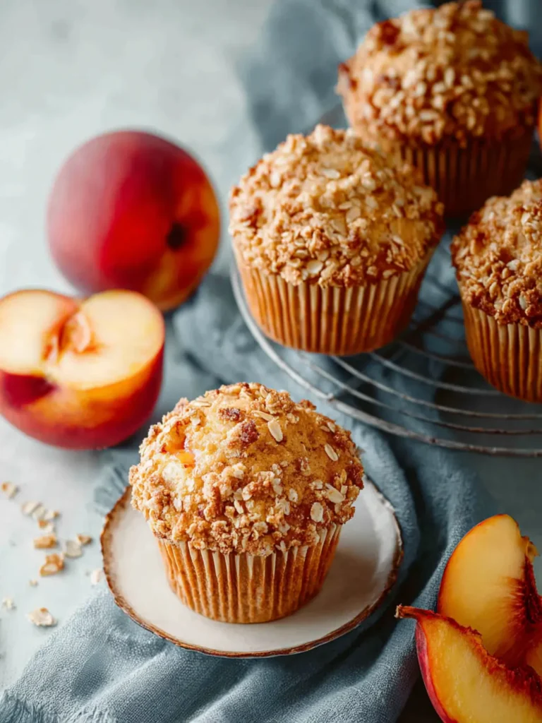 Fresh Peach Muffins First Image