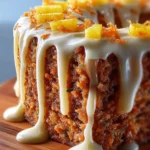 Hawaiian Carrot Pineapple Cake with Cream Cheese Glaze First Image
