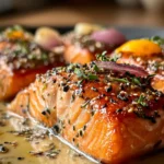 Irresistible Baked Boursin Salmon Recipe for Dinner Bliss First Image