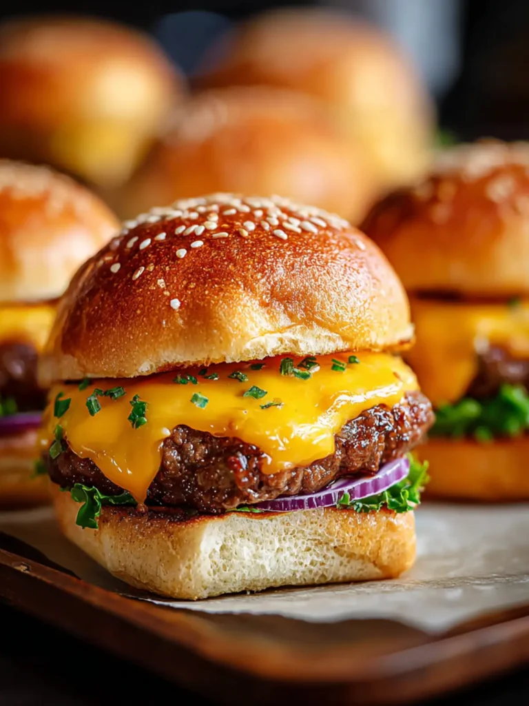 Irresistible Juicy Cheeseburger Sliders for Any Occasion First Image