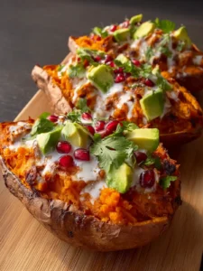 Loaded Sweet Potato Boats First Image