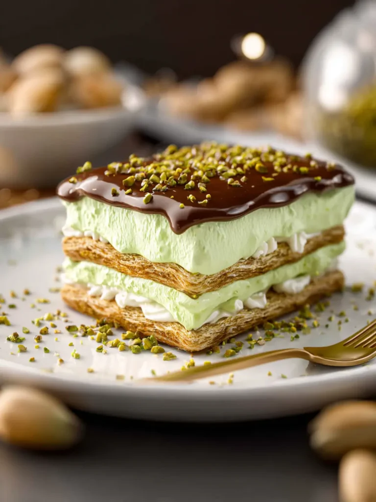 Pistachio Eclair Cake First Image