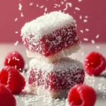 Raspberry Lamingtons with Coconut Bliss First Image