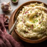 Rustic Garlic Mashed Red Potatoes First Image