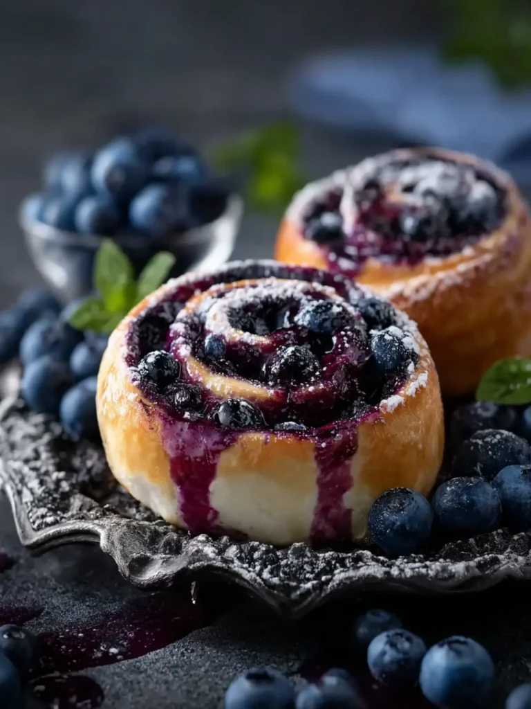 Schwedische Blaubeer-Schnecken (Swedish Blueberry Buns) First Image