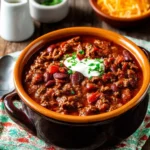 Slow Cooker Beef Chili (with Refried Beans) First Image