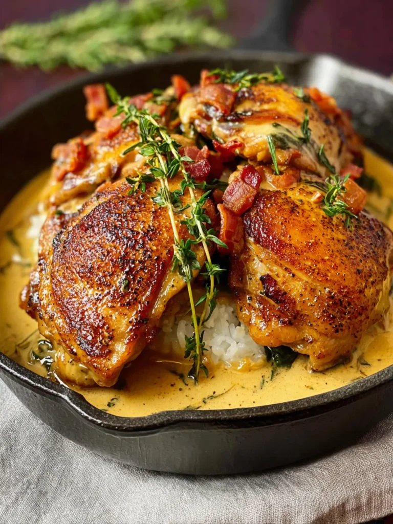 Smothered Chicken Thighs First Image