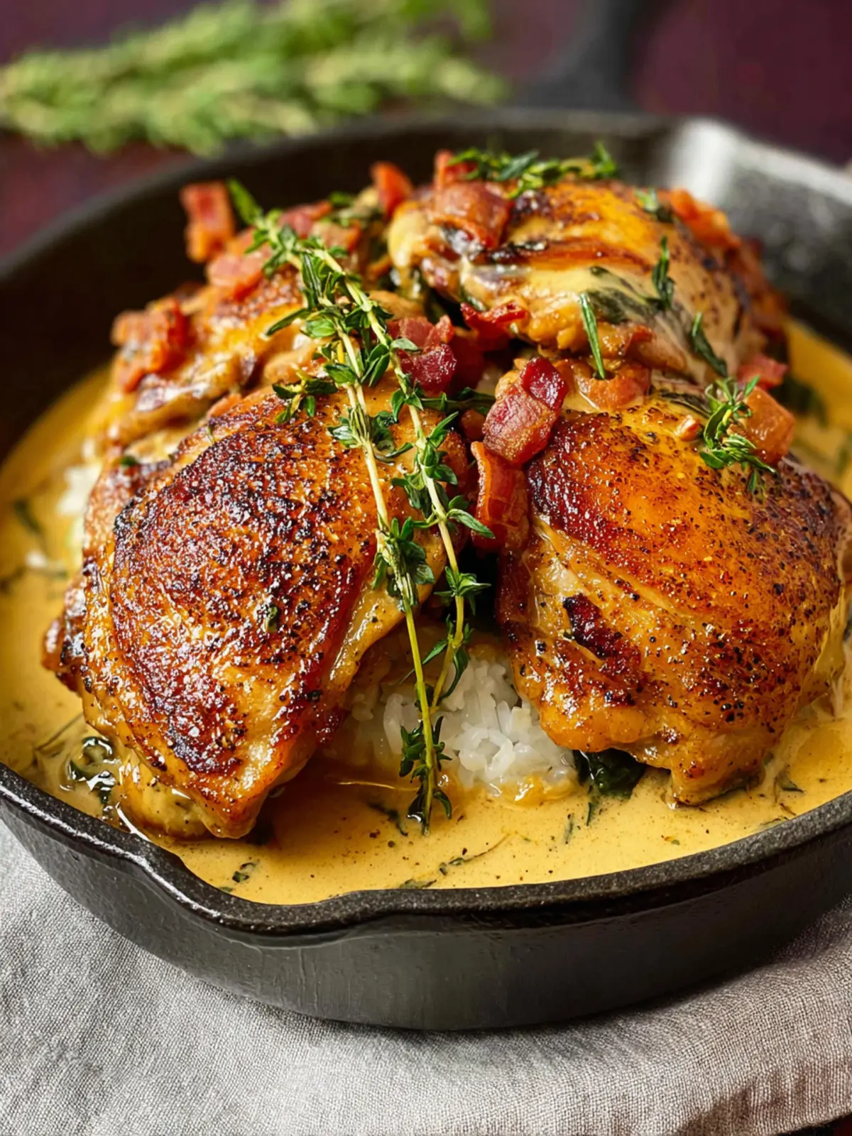 Smothered Chicken Thighs First Image