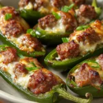 Spicy SUPER BOWL Sausage Stuffed Jalapeños Recipe First Image