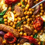 Sun Dried Tomato Sausage Chickpea (Sheet Pan Dinner) First Image