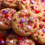 Valentine Sprinkle M&M Cookies First Image