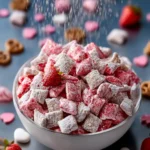 Valentine’s Strawberry Cheesecake Puppy Chow First Image