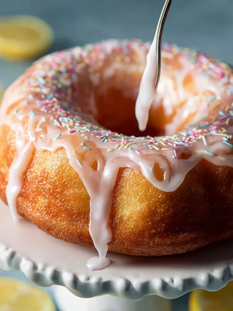 Irresistible Doughnut Cake with Spiced Glaze Party Dessert First Image