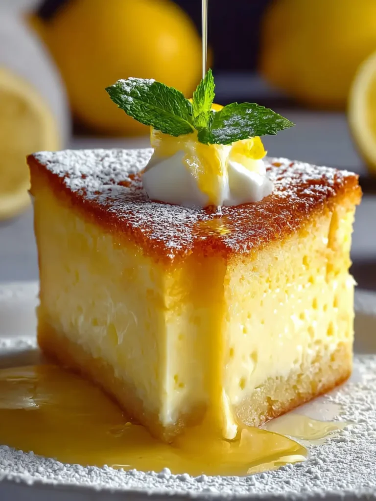 Lemon Custard Cake That Melts in Your Mouth First Image
