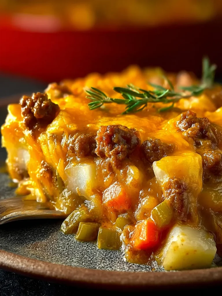 Cheesy Beef & Frozen Potato Casserole First Image