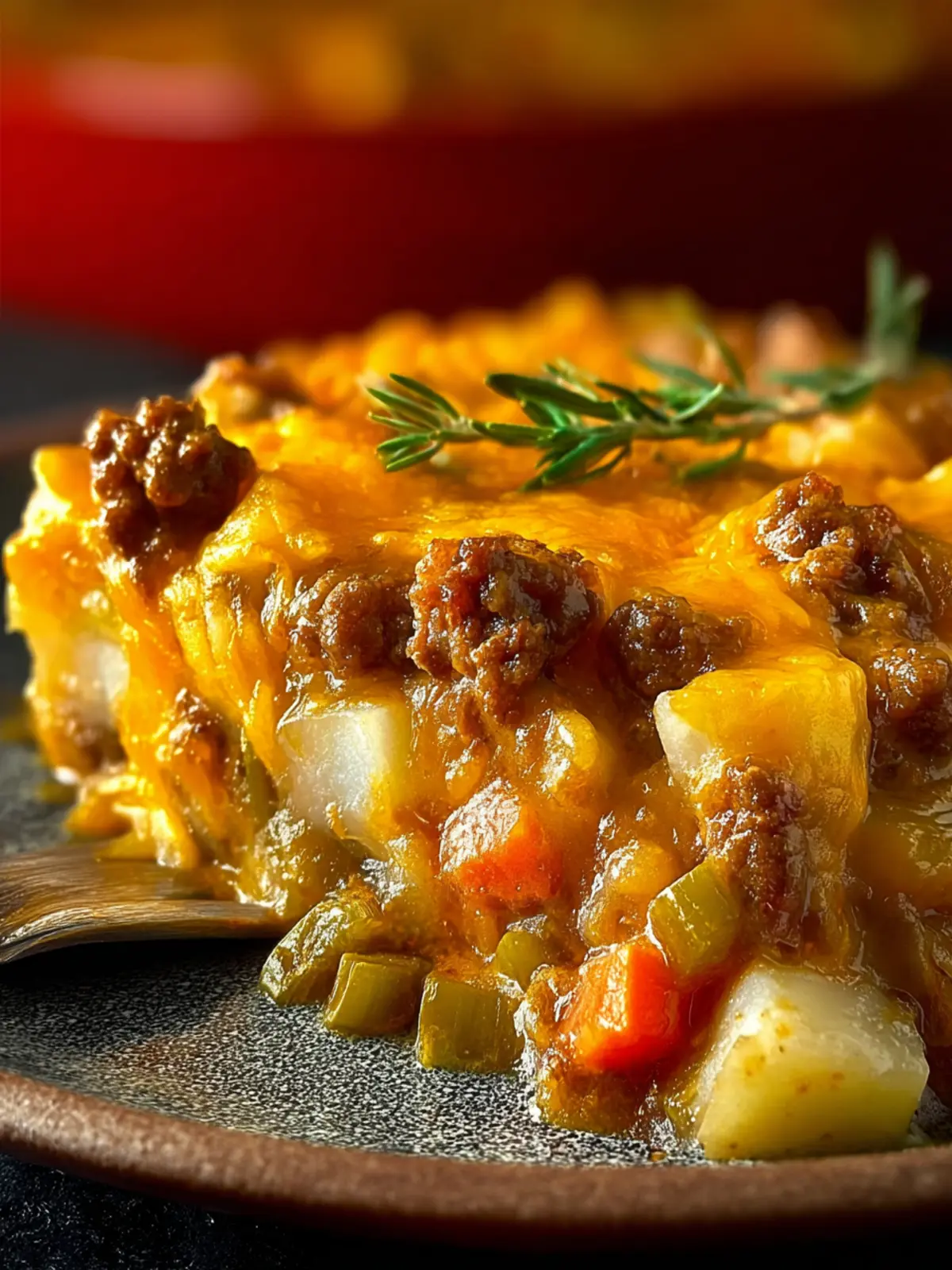 Cheesy Beef & Frozen Potato Casserole First Image