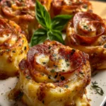 Cheesy Baked Italian Pizza Roses First Image