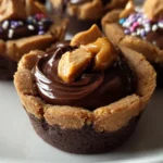Chocolate Peanut Butter Cookie Cups First Image