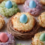Coconut Macaroon Easter Nests First Image