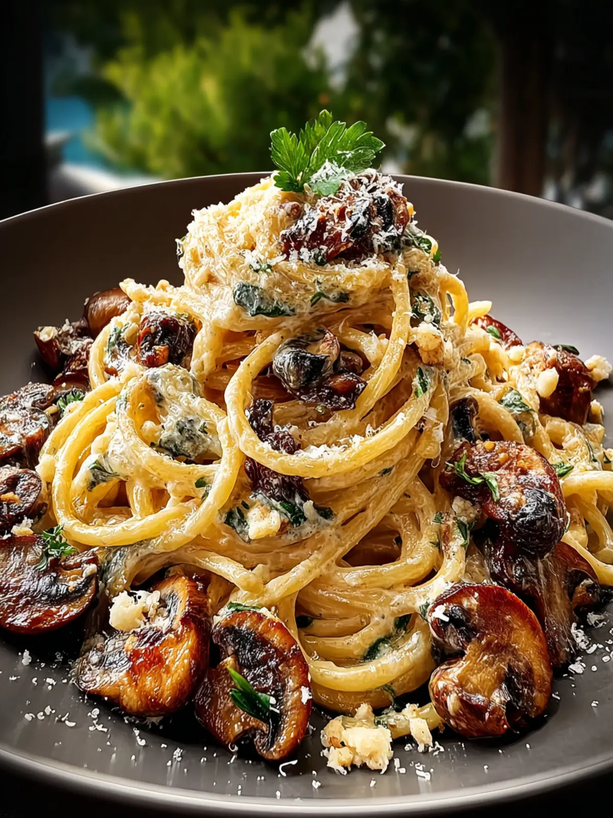 Cozy Mushroom Parmesan Pasta First Image