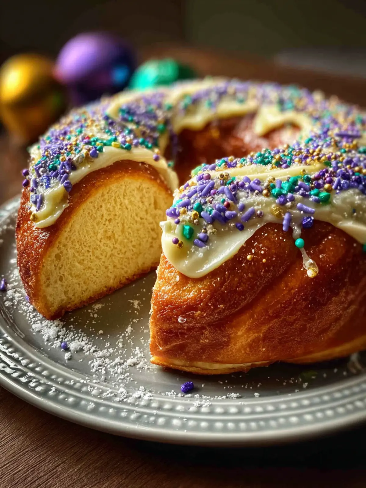Cream Cheese King Cake Recipe First Image