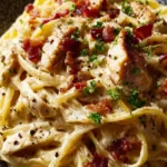 Creamy Chicken Carbonara-Style Pasta First Image