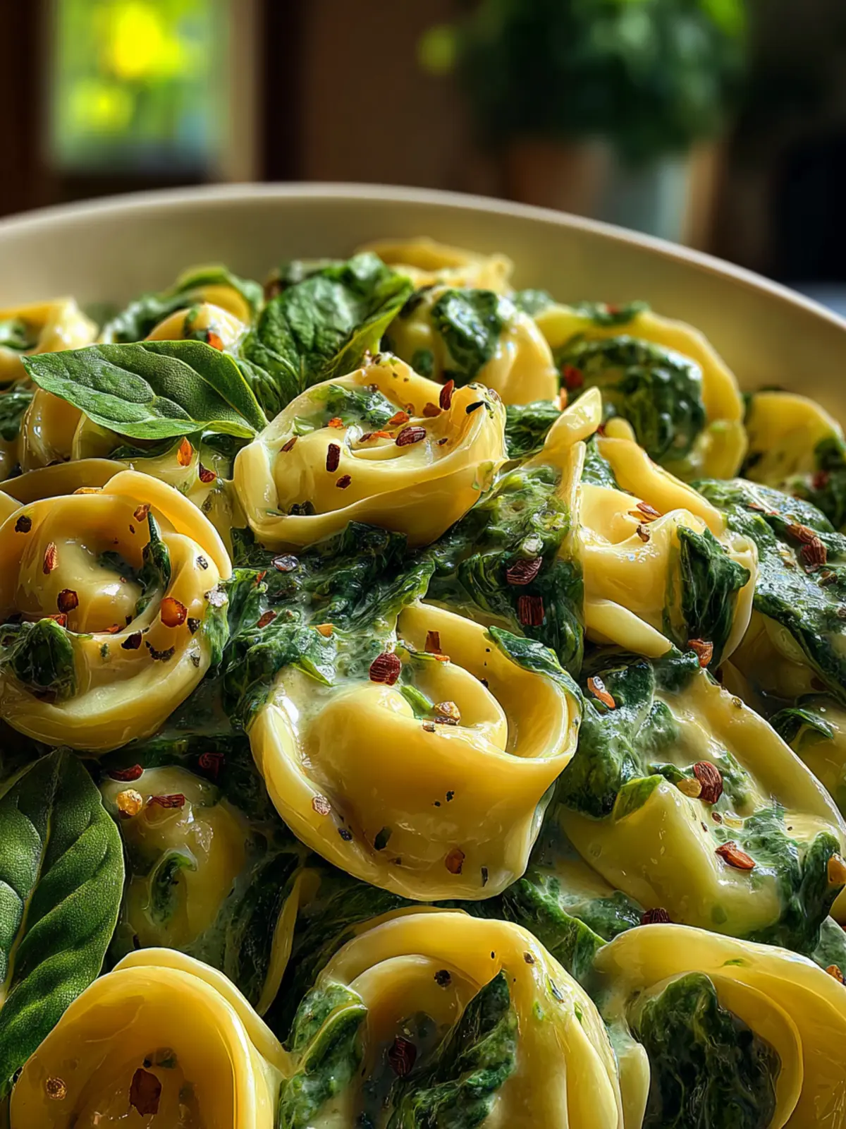 Creamy Garlic Spinach Tortellini First Image