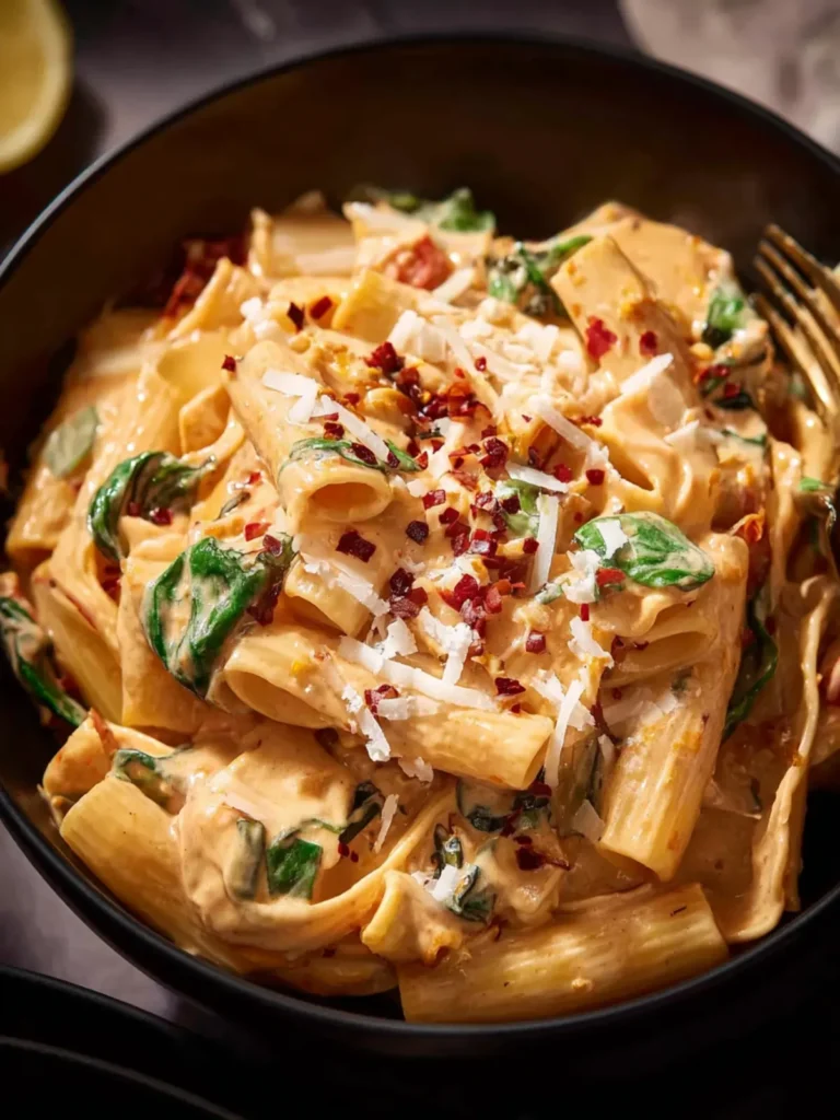 Creamy Spicy Vegan Pasta (One Pot) First Image