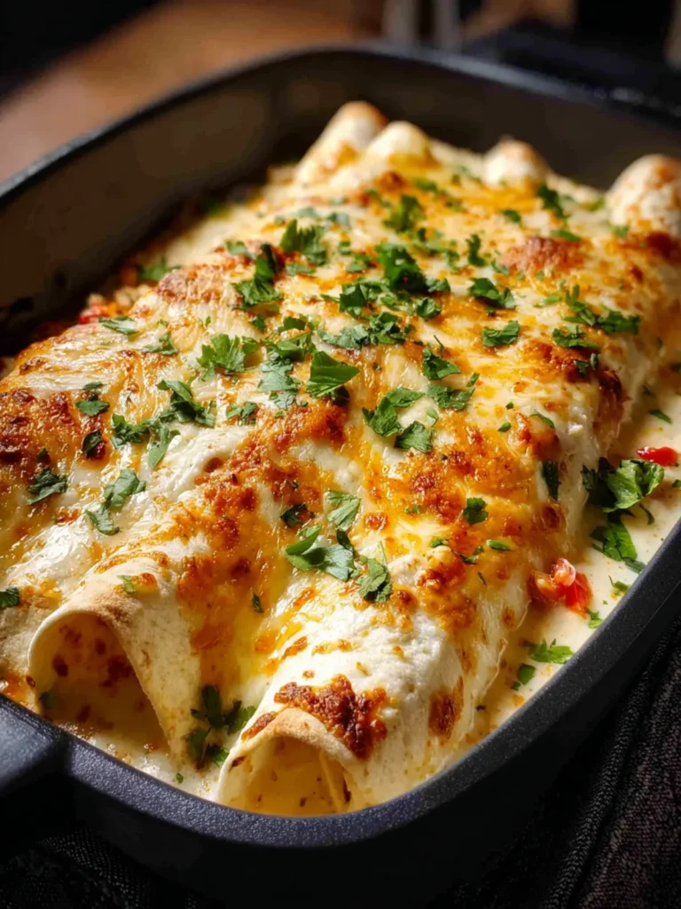 Creamy White Chicken Enchiladas First Image