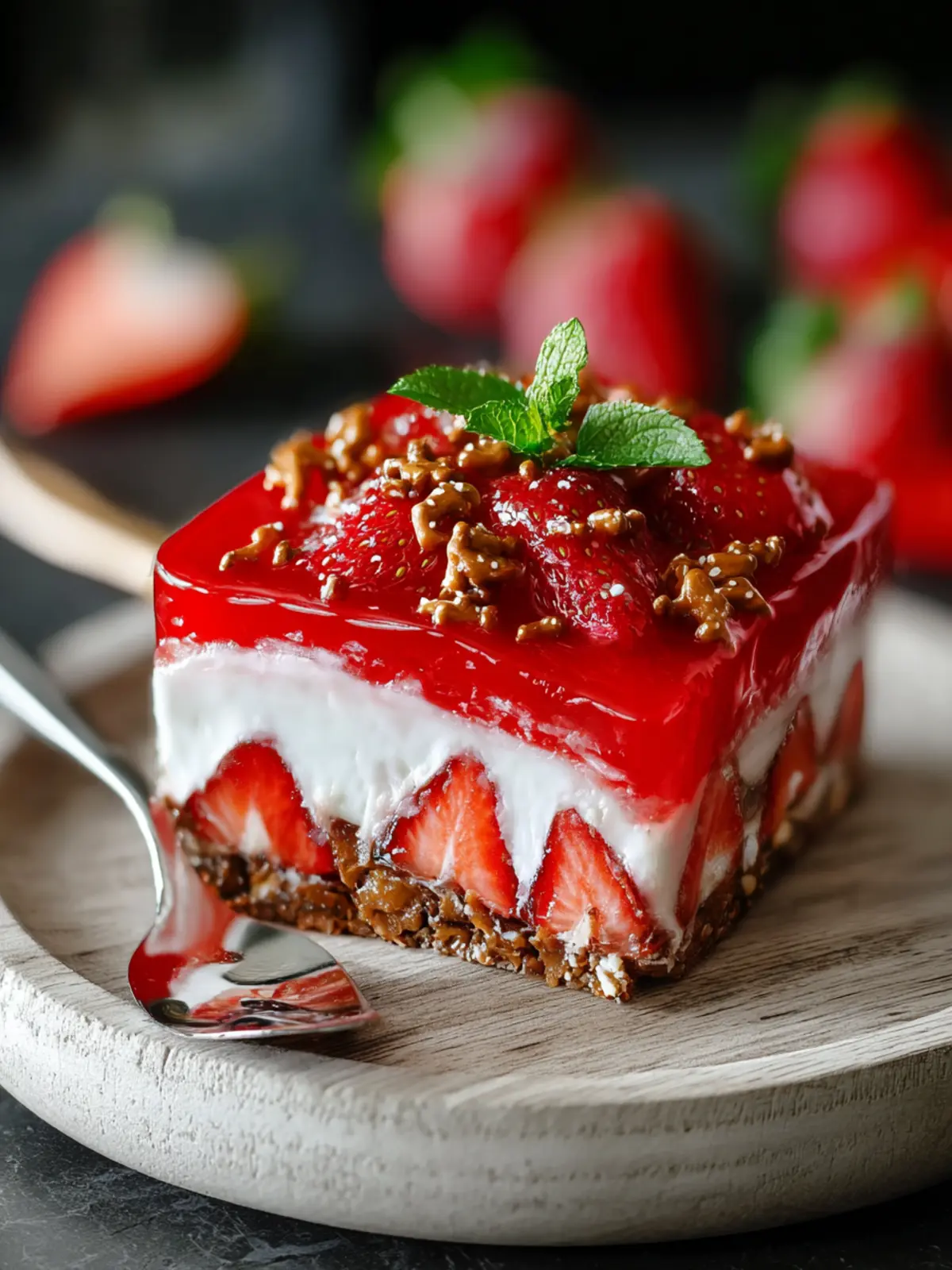 Delightful Strawberry Pretzel Salad Recipe for All Occasions First Image