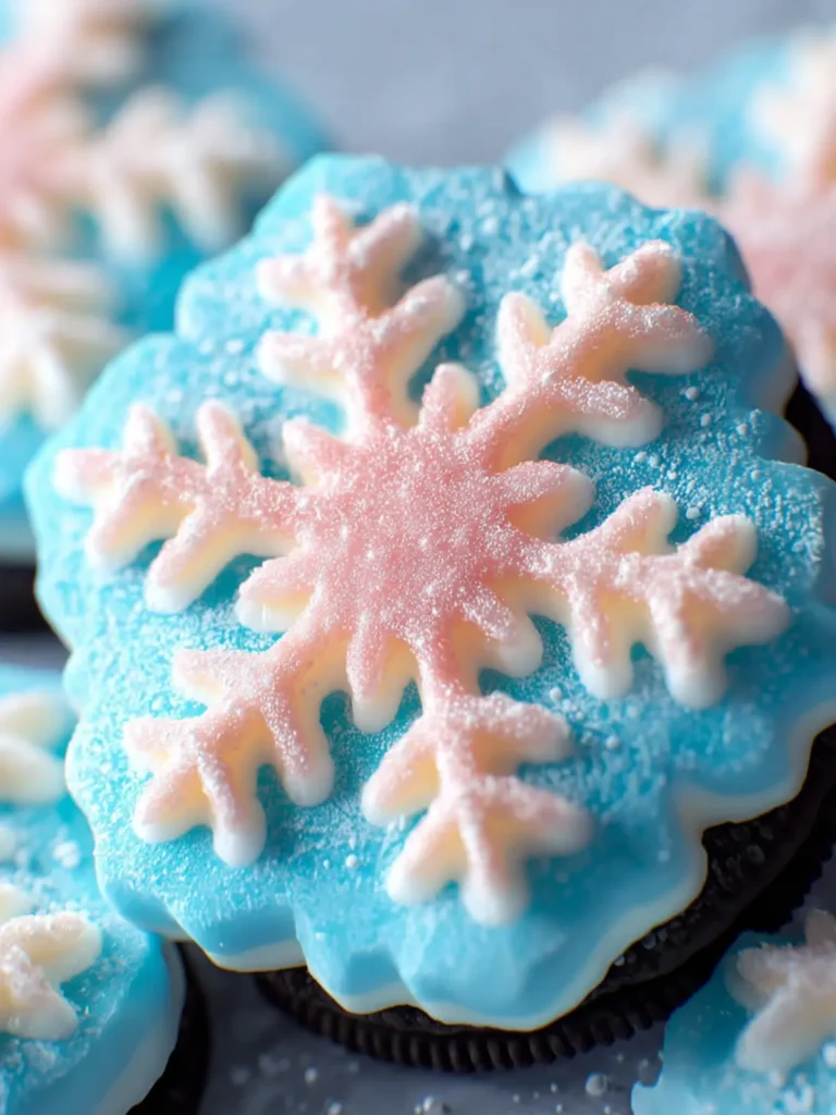 Easy Snowflake Cookies {Snowflake Oreos} First Image