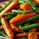 Honey Glazed Carrots and Green Beans First Image