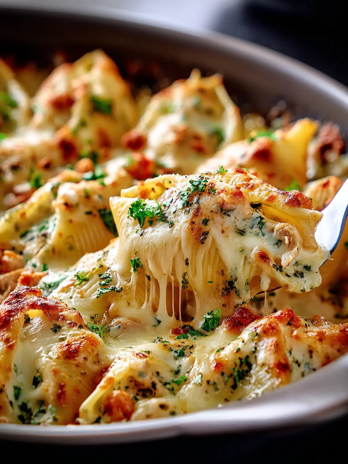 Irresistible Chicken Alfredo Stuffed Shells Recipe First Image