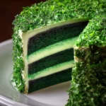 Irresistible St Patrick’s Day Green Velvet Cheesecake Cake First Image