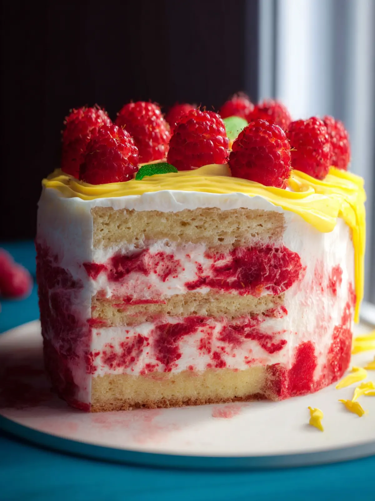 Lemon Raspberry Cake First Image